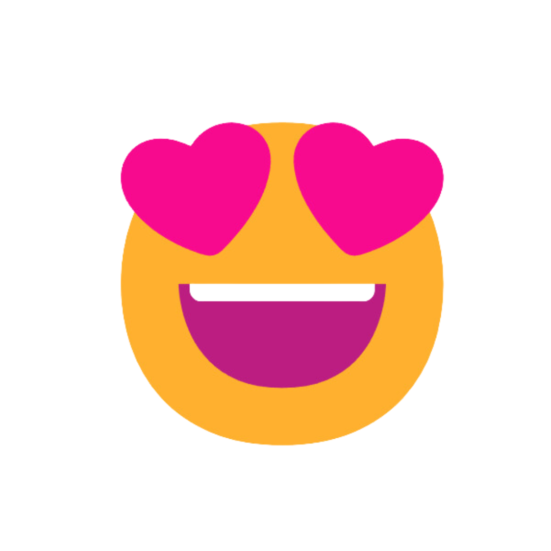 Decorative emoji background element